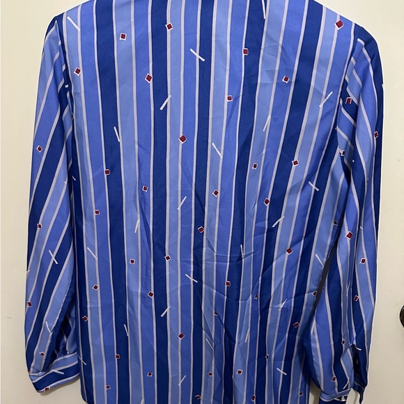 Paris Station Vintage Polyster Neck-tie Blouse | Sz 8 - Picture 3 of 3